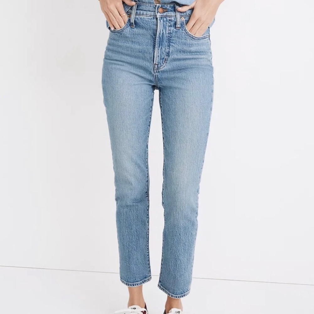 Madewell The Petite Perfect Vintage Jean in Banner Wash size 27P (petite)